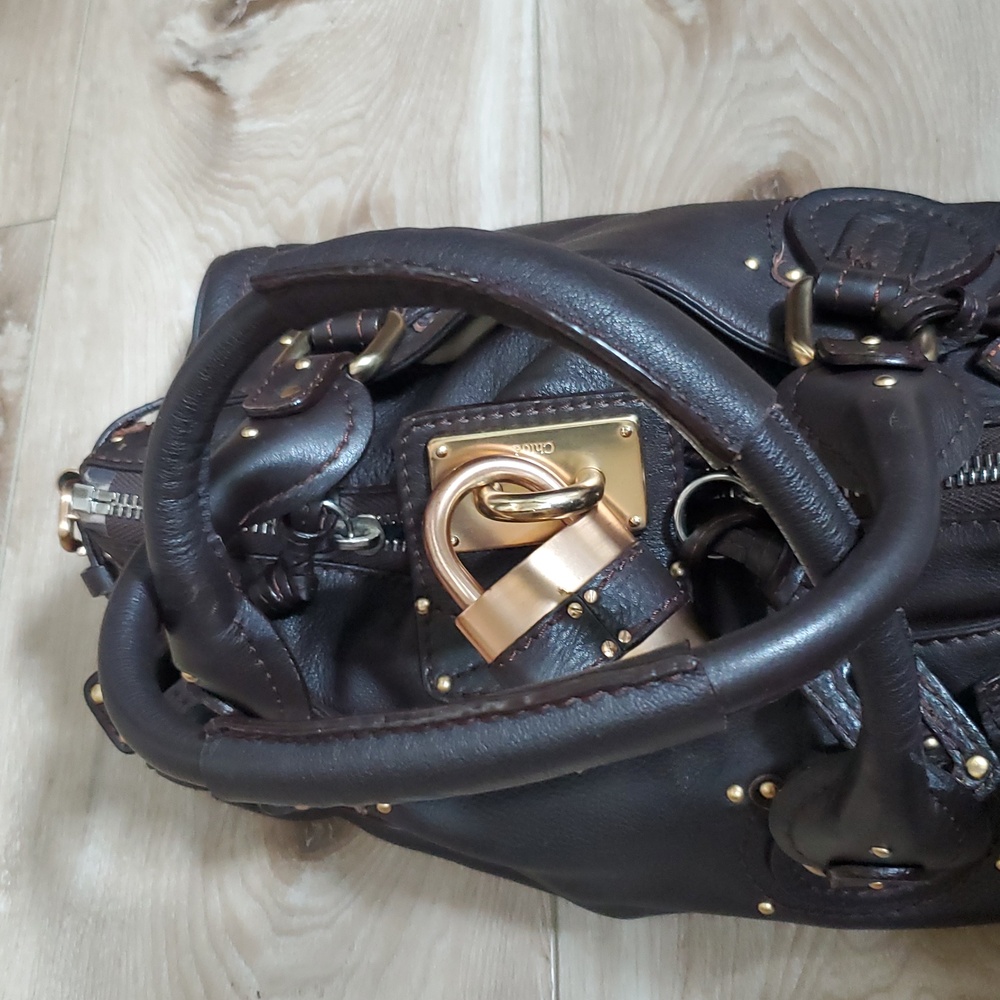 ***SOLD*** Vintage Chloe Paddington Dark Brown With Lock & Key - Picture 15 of 17